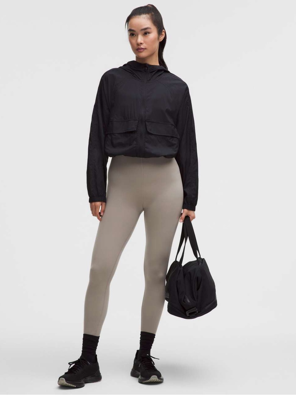 198. Lululemon Glow Up Super-High-Rise Tight 25" Warm Ash Grey leggings NWT